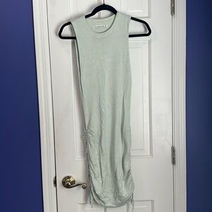 abercrombie mint green cinched sweater tank dress size x small